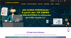 Desktop Screenshot of elpoderdelosnumeros.org